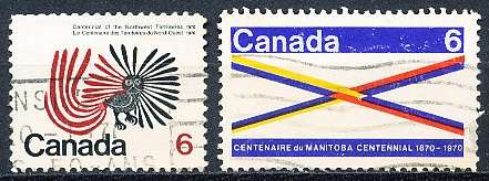 CANADA  1970  -    Anniversary of Manitoba   FULL  SET -   FINE  USED