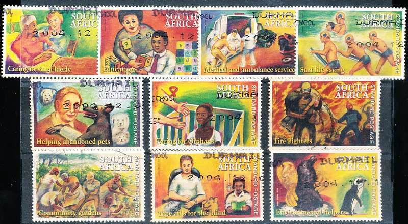 RSA -  2004  -   Gift From Volunteers  SET  - FINE  POSTALLY USED