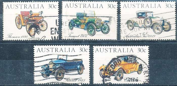 AUSTRALIA  1984 -  Classic Cars  SET -   FINE  USED