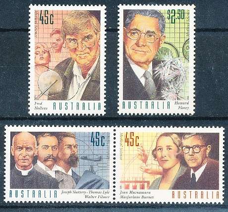 AUSTRALIA  1995 -    Medical Scientists  SET     -   FINE  MINT