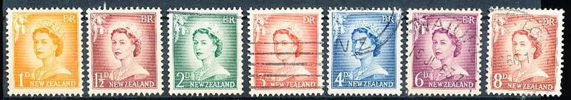 NEW ZEALAND   - 1955  QE  - With Enlarged Numerals -  FINE USED