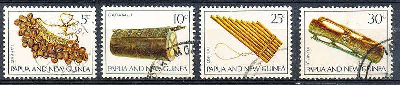 PAPUA NEW GUINEA 1969 -   Musical Instruments   FULL  SET    -   FINE USED