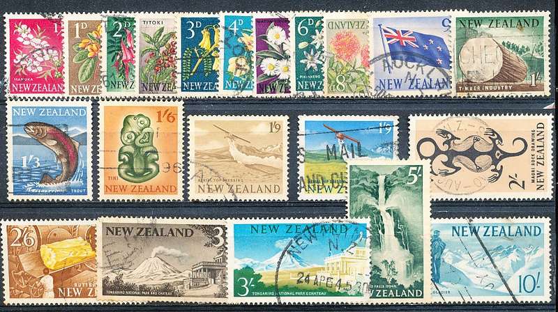 NEW ZEALAND   - 1960    Local Motifs - Flowers    -  FINE USED