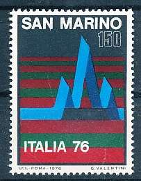 SAN MARINO  1976  -  Philatelic Exhibition ITALIA `76, Milan   SINGLE ISSUE     - FINE  MINT