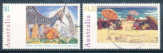 AUSTRALIA  1996 -   Australia Day  TOP VALUES     -   FINE  USED