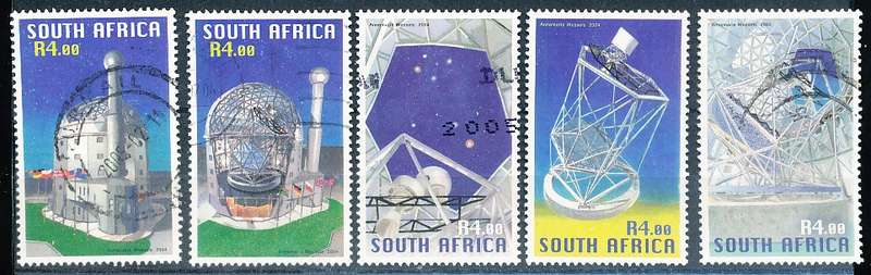 RSA -  2004  -  South African Large Telescope  SET  - FINE  POSTALLY USED