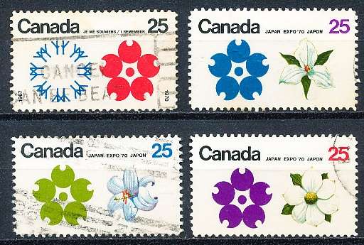CANADA  1970  -    World Fair, Osaka   FULL  SET -   FINE  USED