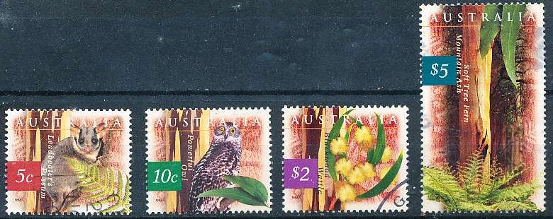 AUSTRALIA  1996 -     Flora and Fauna  SET     -   FINE  USED