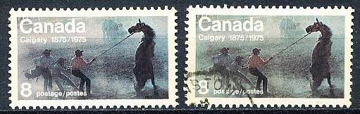 CANADA  1975  -   Anniversary of Calgary  -  FINE  MINT and USED