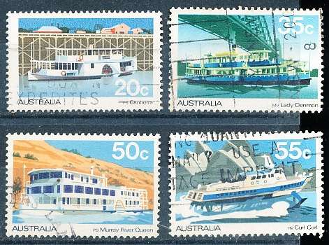 AUSTRALIA  1979 -   Boats on Murray River   SET -   FINE  USED