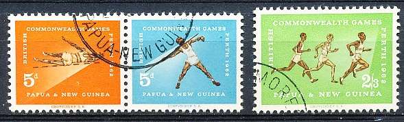 PAPUA NEW GUINEA 1962  -  Commonwealth Games -  Australia  FULL  SET    -  FINE USED