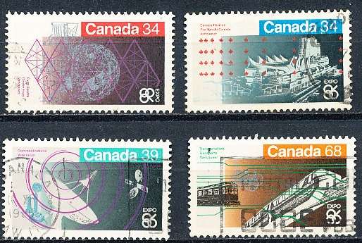 CANADA  1986  -   "Expo '86" World Fair, Vancouver  FULL  SET -  FINE  USED