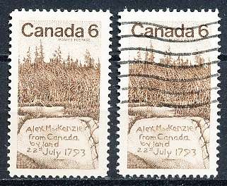 CANADA  1970  - Alexander Mackenzie (Explorer)  -  FINE  MINT and USED