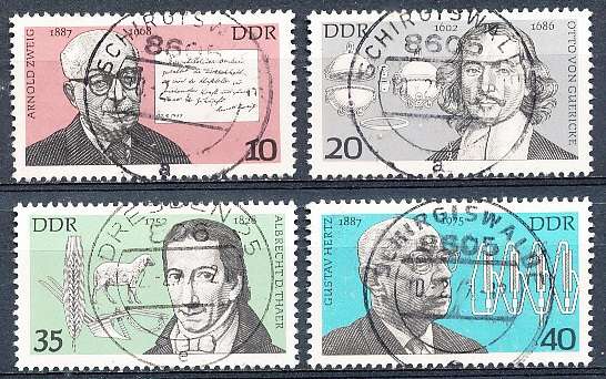 GERMANY  DDR   1977  -  Personalities  FULL SET     -  FINE USED
