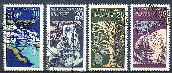 GERMANY  DDR   1977  -   Nature Monuments  PART  SET     -  FINE USED