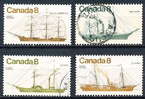 CANADA  1975  -  Canadian Ships   FULL  SET -   FINE  USED