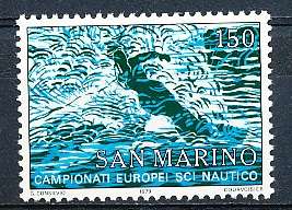 SAN MARINO  1979  -   Skiing Championships  SINGLE ISSUE     - FINE  MINT