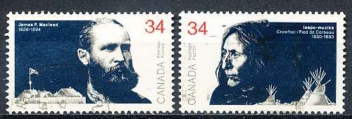 CANADA  1986  -    Founders of the Canadian West  FULL  SET -  FINE  USED