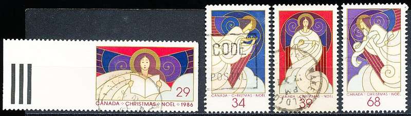 CANADA  1986  -  Christmas   FULL  SET -  FINE  USED