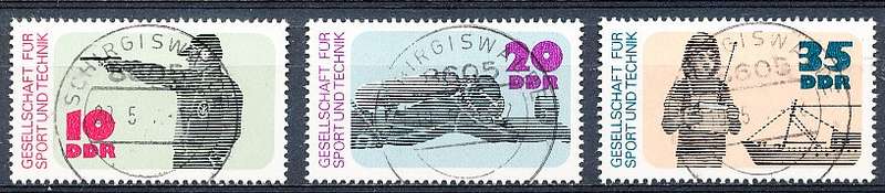 GERMANY  DDR   1977  -  Sports and Technic FULL SET     -  FINE USED