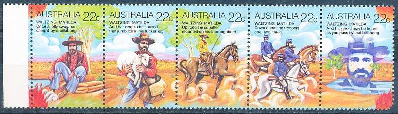 AUSTRALIA  1980 -    Waltzing Matilda  SET  -   FINE  MINT