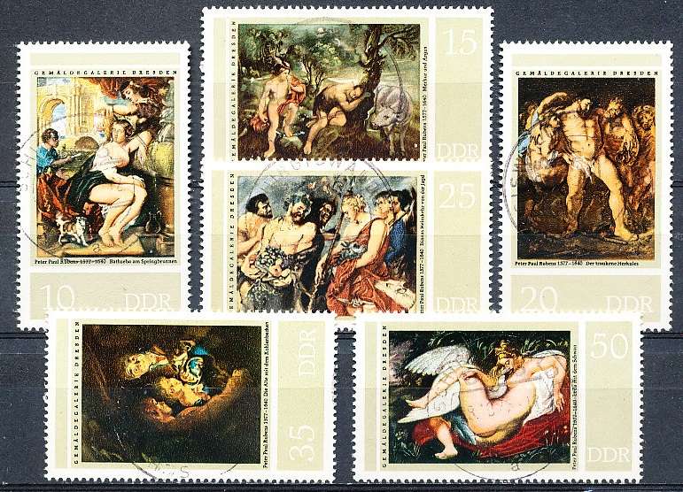 GERMANY  DDR   1977  -  Peter Paul Ruben  FULL SET     -  FINE USED
