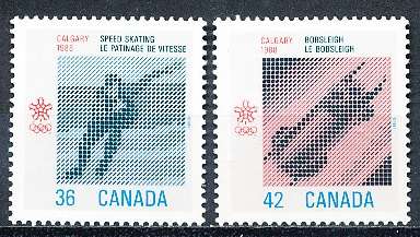 CANADA  1987  -  Winter Olympic Games    FULL  SET -  FINE  MINT