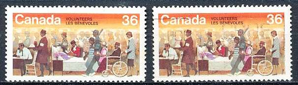 CANADA  1987  -  National Volunteer Week  -  FINE  MINT and USED