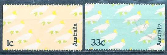 AUSTRALIA  1985 -  Yellow Kakadu  SET -   FINE  USED