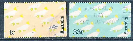 AUSTRALIA  1985 -  Yellow Kakadu  SET -   FINE  USED