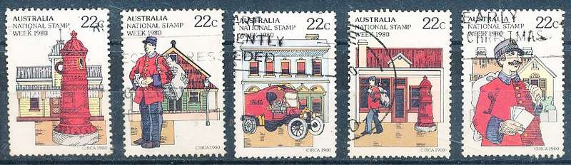 AUSTRALIA  1980 -   National Stamp Week  SET -   FINE  USED