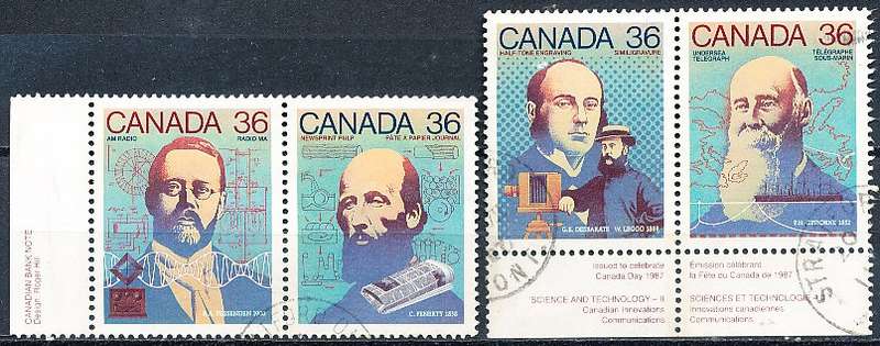 CANADA  1987  -   Canadian Inventors   FULL  SET -  FINE  USED