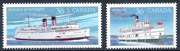 CANADA  1987  -   Canadian Steamships   FULL  SET -  FINE  MINT