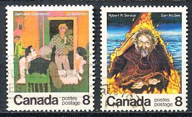 CANADA  1976  -  Canadian Writers   FULL  SET -   FINE  USED