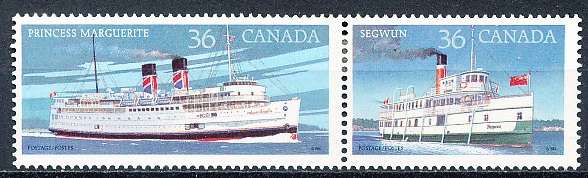 CANADA  1987  -   Canadian Steamships   FULL  SET -  FINE  MINT