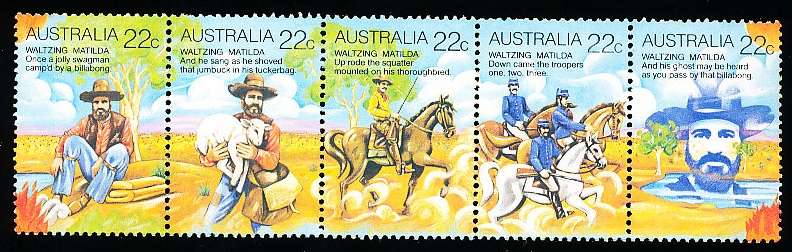 AUSTRALIA  1980 -    Waltzing Matilda  SET  -   FINE  MINT