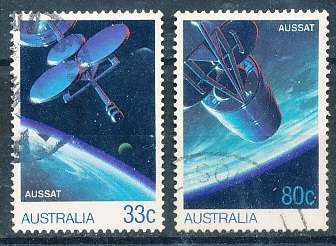 AUSTRALIA  1986 -   AUSSAT Satellite   SET  -   FINE  USED