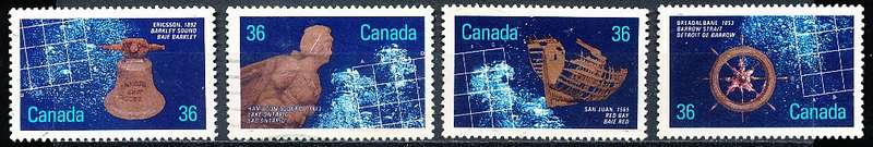 CANADA  1987  - Historic Shipwrecks   FULL  SET -  FINE  USED