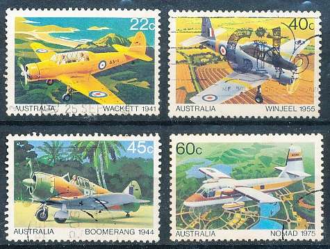 AUSTRALIA  1980 -  Aeroplanes  SET -   FINE  USED