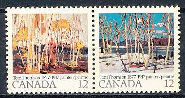 CANADA  1977  -   Tom Thomson, Painter  FULL  SET -   FINE  MINT