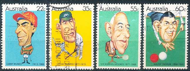 AUSTRALIA  1981 - Famous Sportsmen  SET  -  FINE  USED