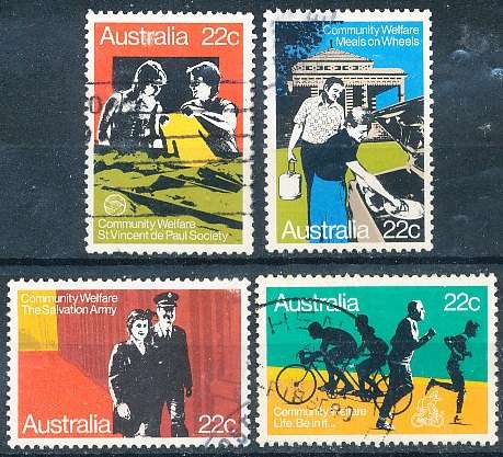 AUSTRALIA  1980 -    Community Welfare  SET -   FINE  USED