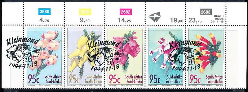 RSA   -  1994  -   Flowers -  C / BLOCK   - FINE CTO USED