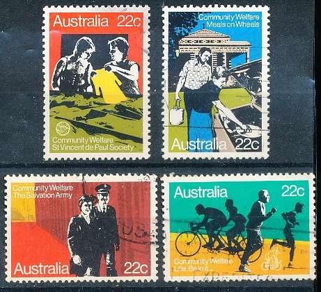 AUSTRALIA  1980 -    Community Welfare  SET -   FINE  USED