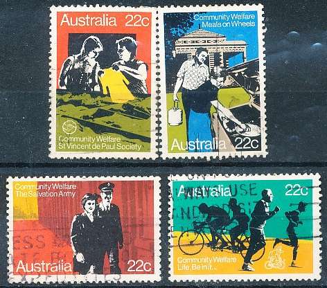AUSTRALIA  1980 -    Community Welfare  SET -   FINE  USED
