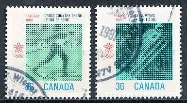 CANADA  1987  -   Winter Olympic Games  FULL  SET -  FINE  USED