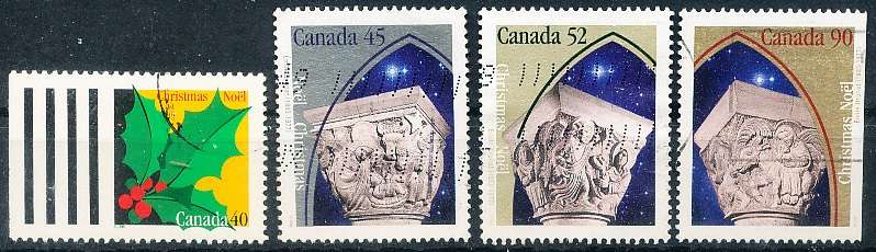 CANADA  1995 -     Christmas   FULL  SET -  FINE  USED