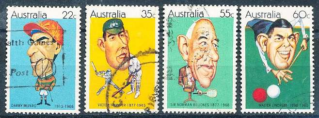 AUSTRALIA  1981 - Famous Sportsmen  SET  -  FINE  USED