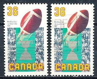 CANADA  1987  -  Grey Cup Final   -  FINE  MINT and USED