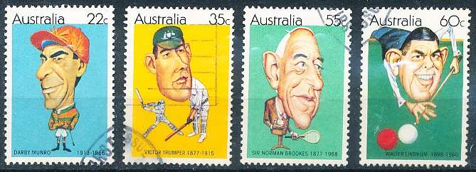 AUSTRALIA  1981 - Famous Sportsmen  SET  -  FINE  USED